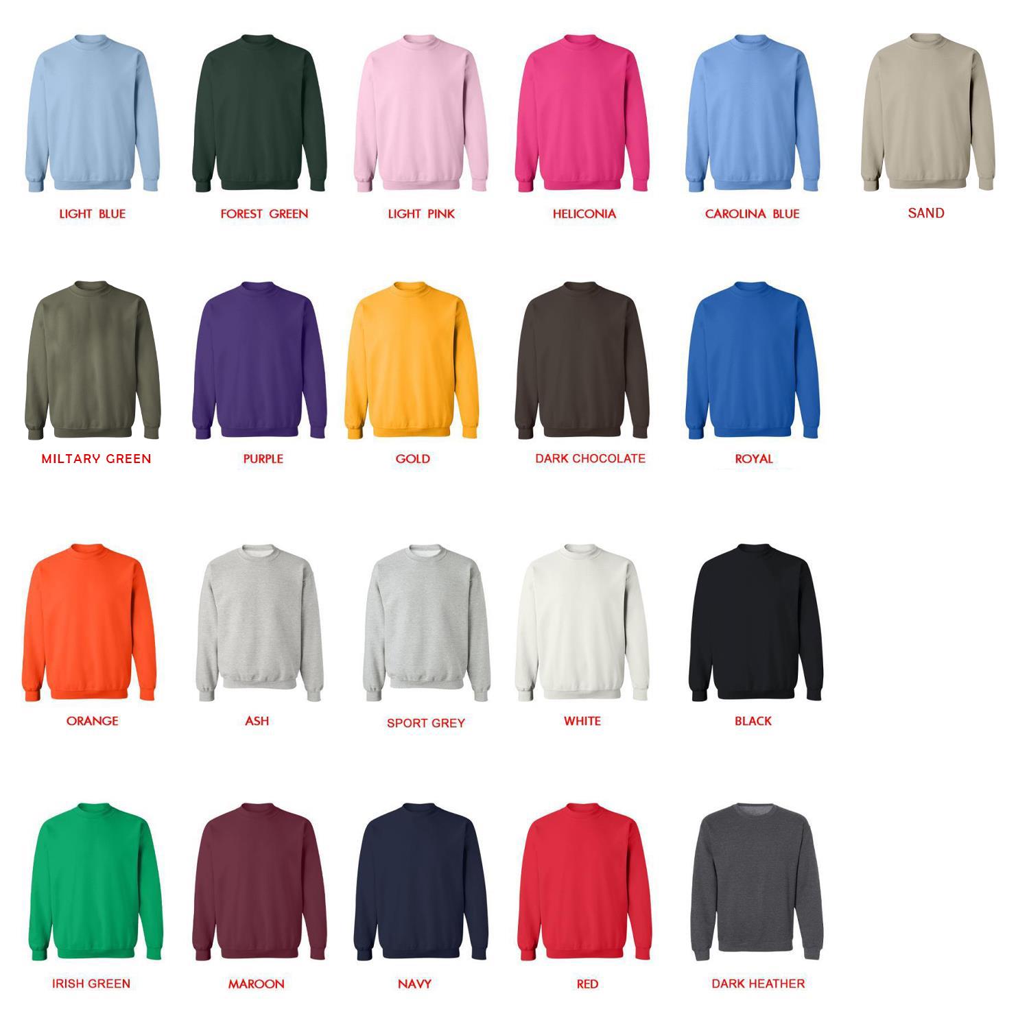 sweatshirt color chart - CORTIS Shop