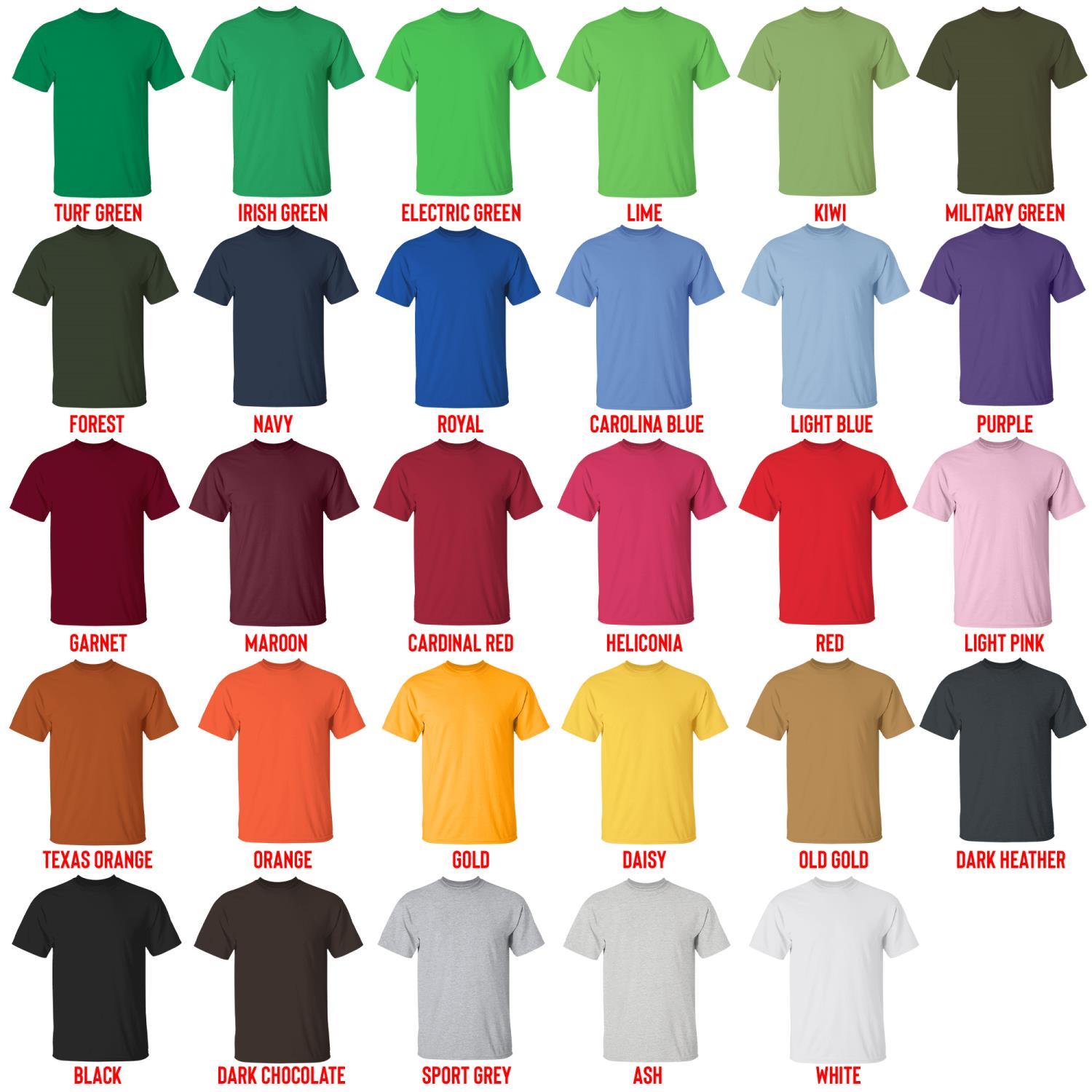 t shirt color chart - CORTIS Shop
