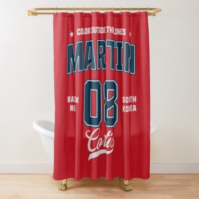 Martin Varsity CORTIS Morcaworks Shower Curtain
