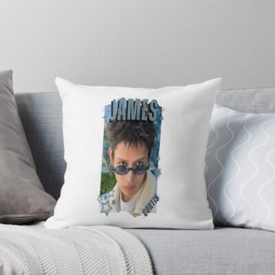 James Graphic  Throw Pillow