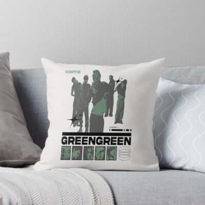 CORTIS Greengreen Design Throw Pillow