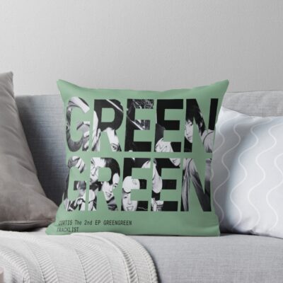 CORTIS Greengreen Artwork Kpop Throw Pillow